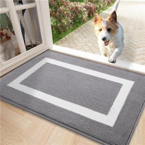 Indoor Door Mat, 32x20, Non-Slip Absorbent Resist Dirt Entrance Mat, Washable